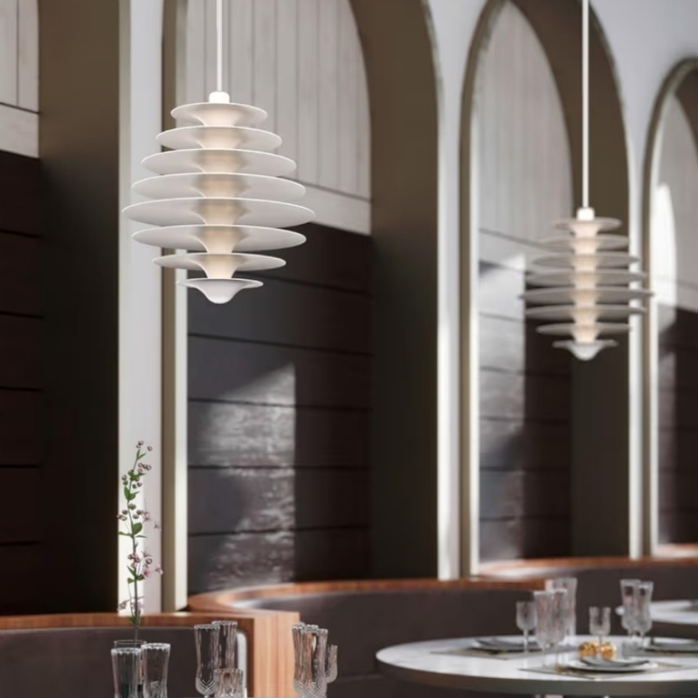NOT FOR SALE White Pine Cone Pendant Light